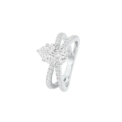 DLR001509 18 KT / White Gold / 22