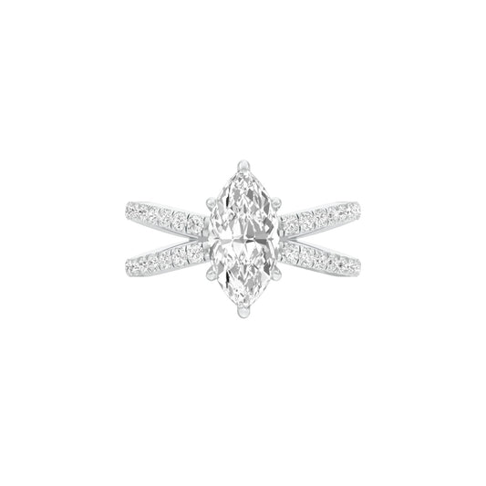 DLR001511 18 KT / White Gold / 22
