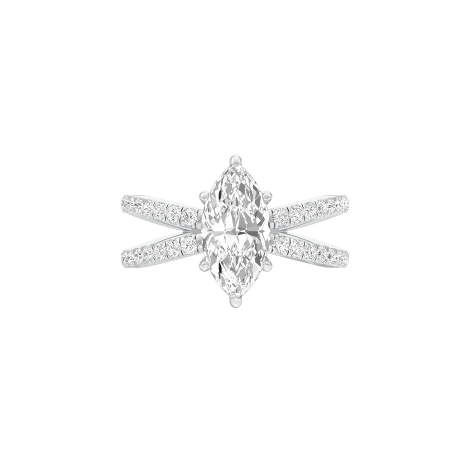 DLR001511 18 KT / White Gold / 22