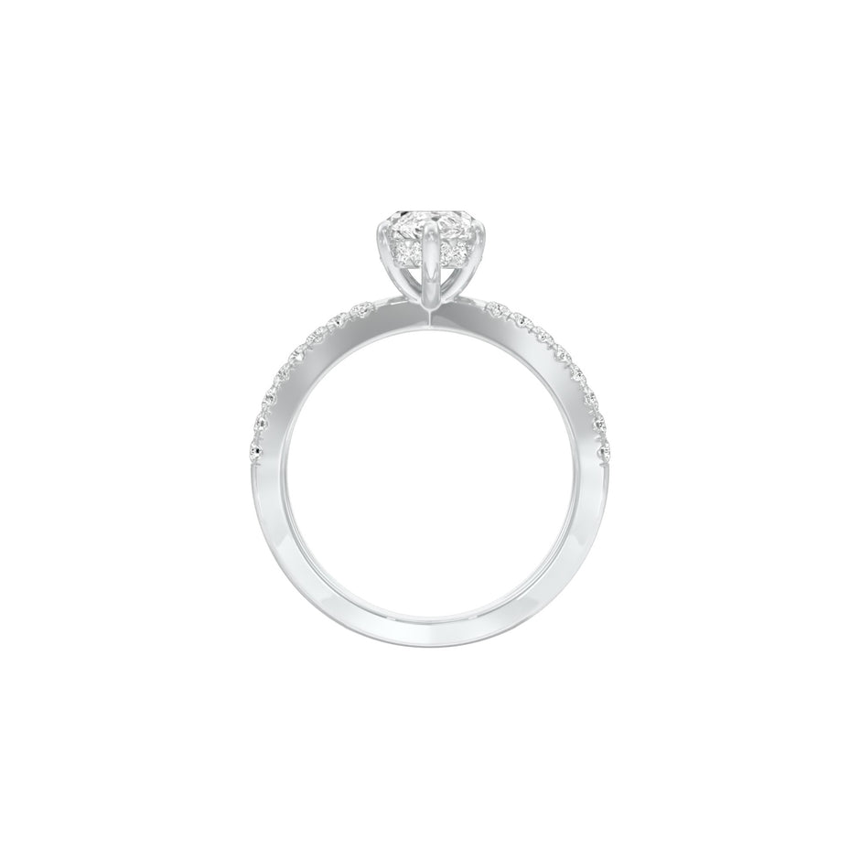DLR001511 18 KT / White Gold / 22