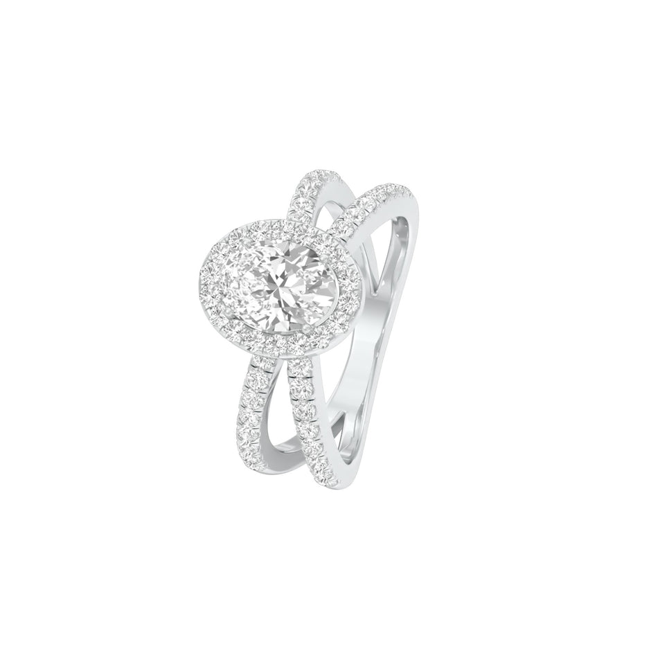 DLR001517 18 KT / White Gold / 22
