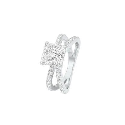 DLR001521 18 KT / White Gold / 22