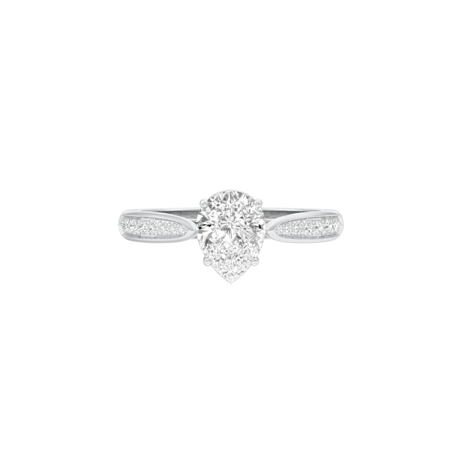 DLR001522 18 KT / White Gold / 22