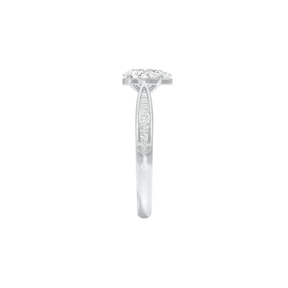 DLR001522 18 KT / White Gold / 22