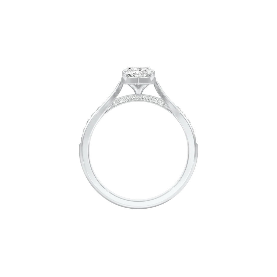 DLR001523 18 KT / White Gold / 22