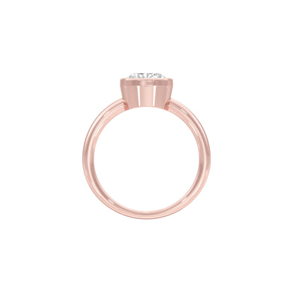 Our First Light Diamond Engagement Ring 18 KT / Rose Gold / 22