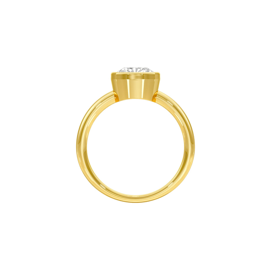 Our First Light Diamond Engagement Ring 18 KT / Yellow Gold / 22