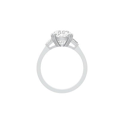 Soft Pledge Diamond Engagement Ring 18 KT / White Gold / 18
