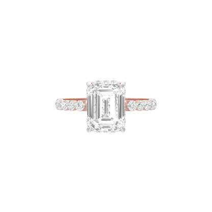 Velvet Glow Diamond Engagement Ring 18 KT / Rose Gold / 18
