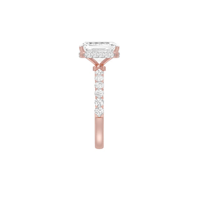 Velvet Glow Diamond Engagement Ring 18 KT / Rose Gold / 18