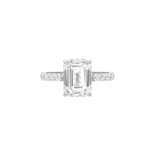 Velvet Glow Diamond Engagement Ring 18 KT / White Gold / 18