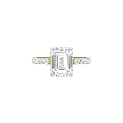 Velvet Glow Diamond Engagement Ring 18 KT / Yellow Gold / 18