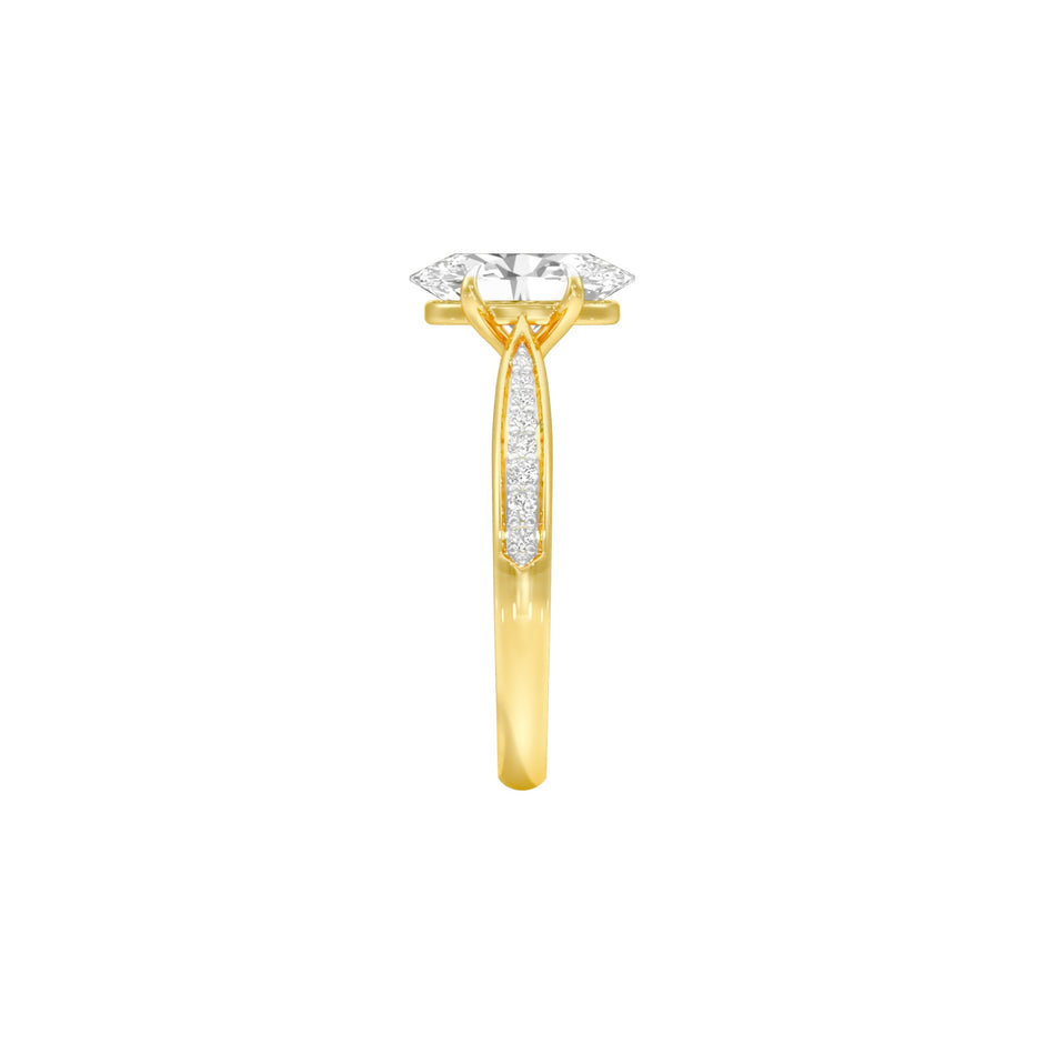 DLR001537 18 KT / Yellow Gold / 22