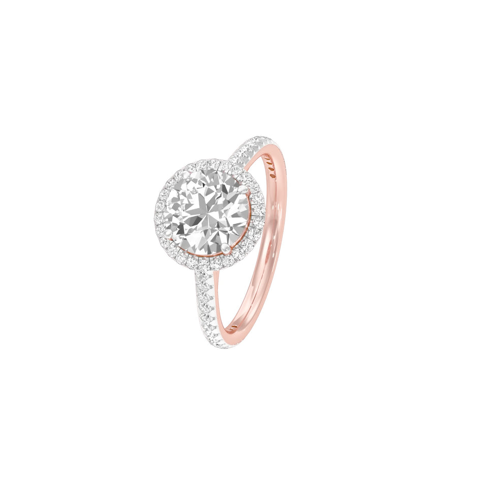 Closer in Heart Diamond Engagement Ring 18 KT / Rose Gold / 22