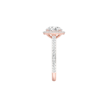 Closer in Heart Diamond Engagement Ring 18 KT / Rose Gold / 22