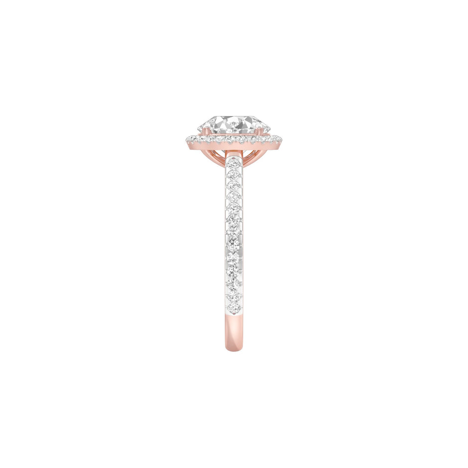 Closer in Heart Diamond Engagement Ring 18 KT / Rose Gold / 22