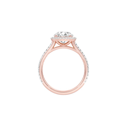 Closer in Heart Diamond Engagement Ring 18 KT / Rose Gold / 22