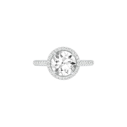Closer in Heart Diamond Engagement Ring 18 KT / White Gold / 22