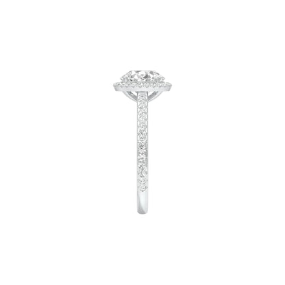 Closer in Heart Diamond Engagement Ring 18 KT / White Gold / 22