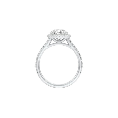 Closer in Heart Diamond Engagement Ring 18 KT / White Gold / 22