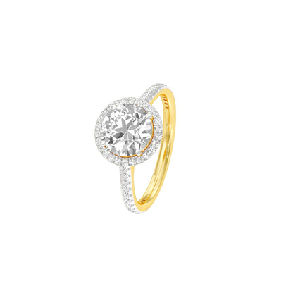 Closer in Heart Diamond Engagement Ring 18 KT / Yellow Gold / 22