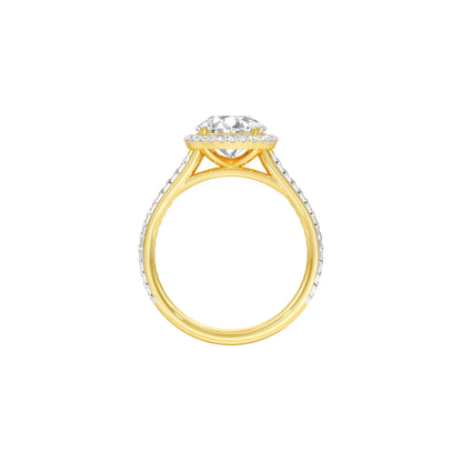 Closer in Heart Diamond Engagement Ring 18 KT / Yellow Gold / 22