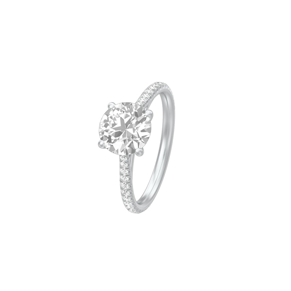 Always Here Diamond Engagement Ring 18 KT / White Gold / 18