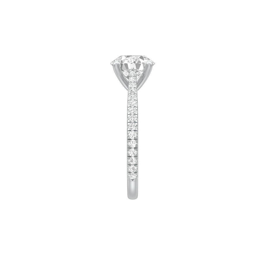 Always Here Diamond Engagement Ring 18 KT / White Gold / 18