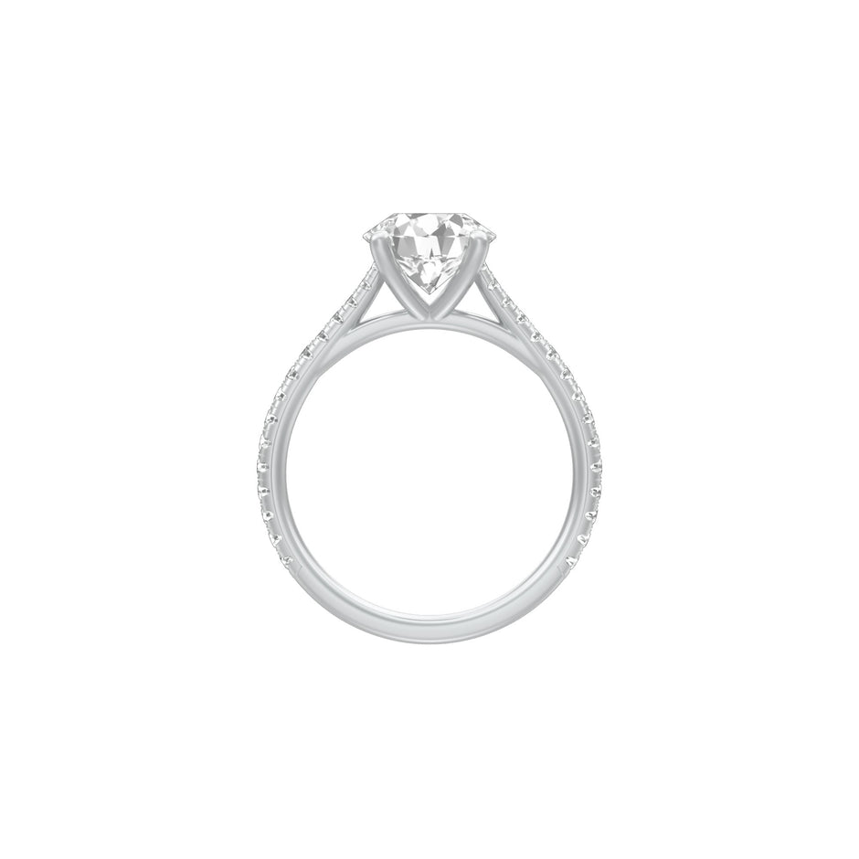 Always Here Diamond Engagement Ring 18 KT / White Gold / 18