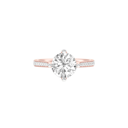 Heartstopper Diamond Engagement Ring 18 KT / Rose Gold / 22