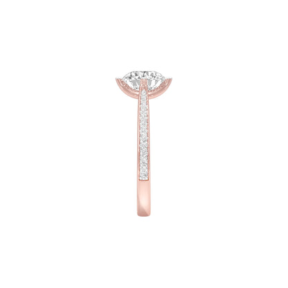 Heartstopper Diamond Engagement Ring 18 KT / Rose Gold / 22