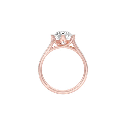 Heartstopper Diamond Engagement Ring 18 KT / Rose Gold / 22