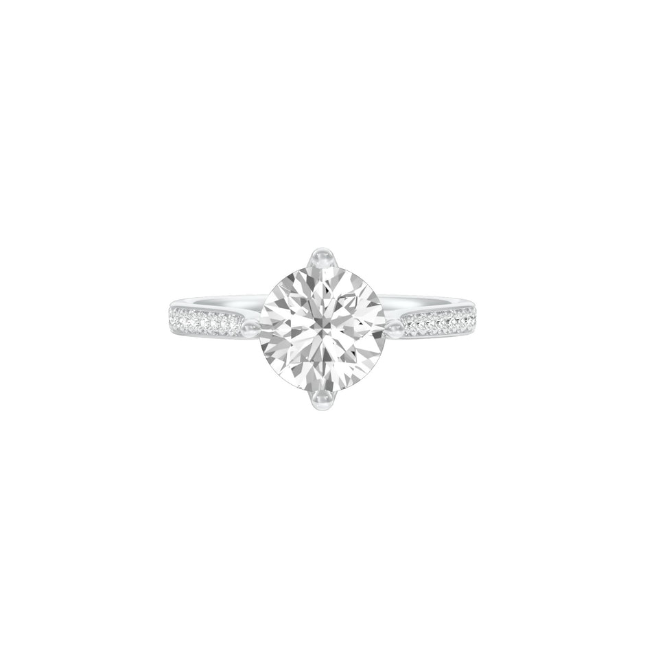 Heartstopper Diamond Engagement Ring 18 KT / White Gold / 22
