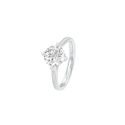 Heartstopper Diamond Engagement Ring 18 KT / White Gold / 22