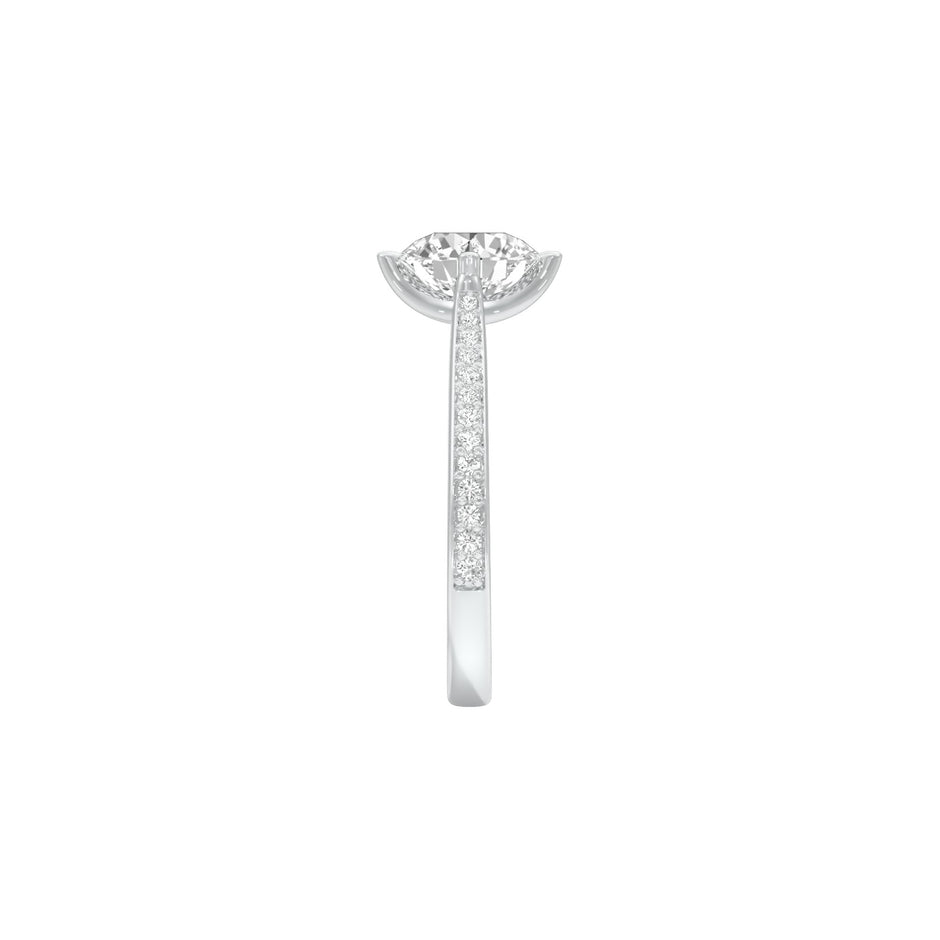 Heartstopper Diamond Engagement Ring 18 KT / White Gold / 22