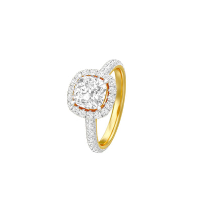 Foever Now Dazzles Diamond Engagement Ring 18 KT / Yellow Gold / 18