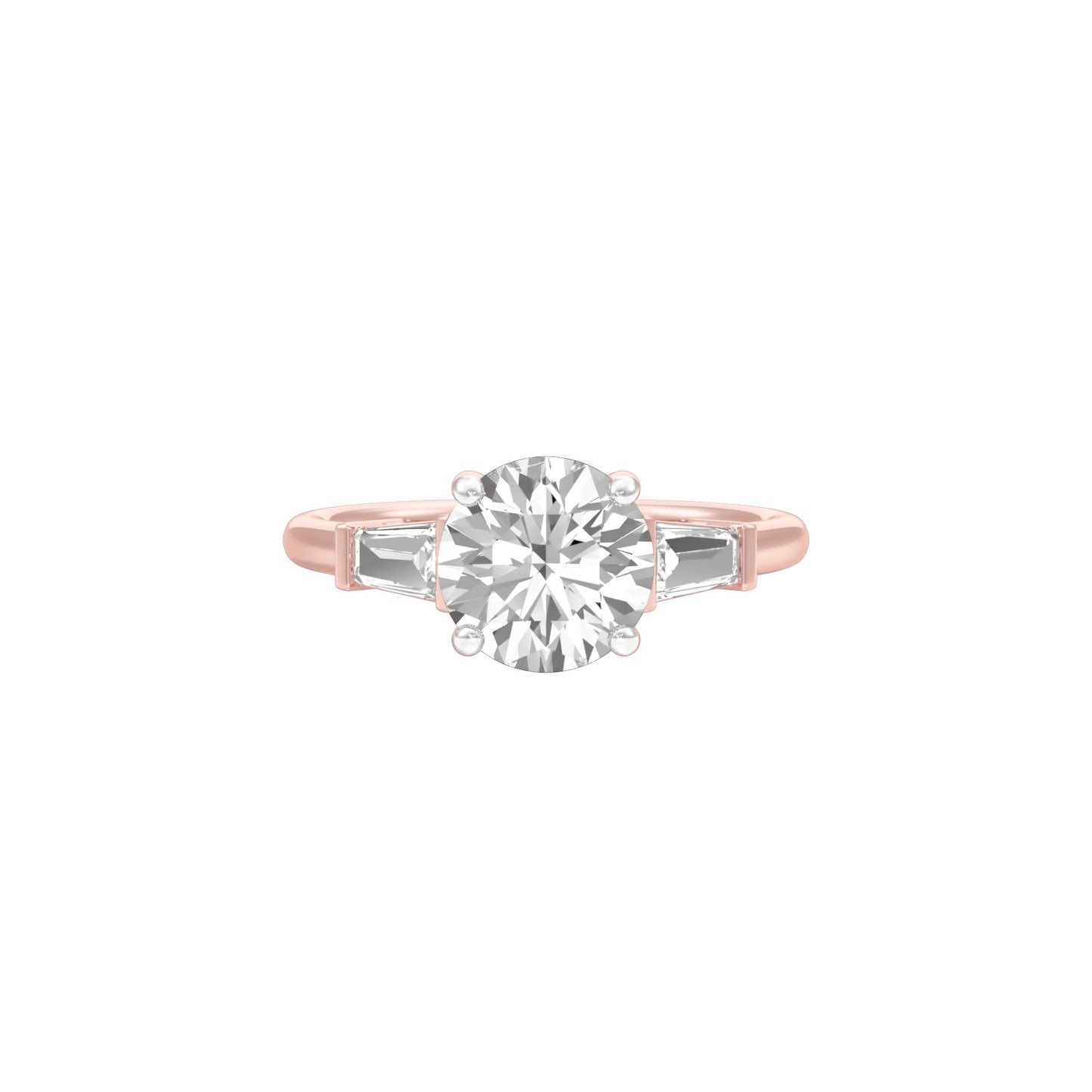 Love's Promises Diamond Engagement Ring 18 KT / Rose Gold / 22