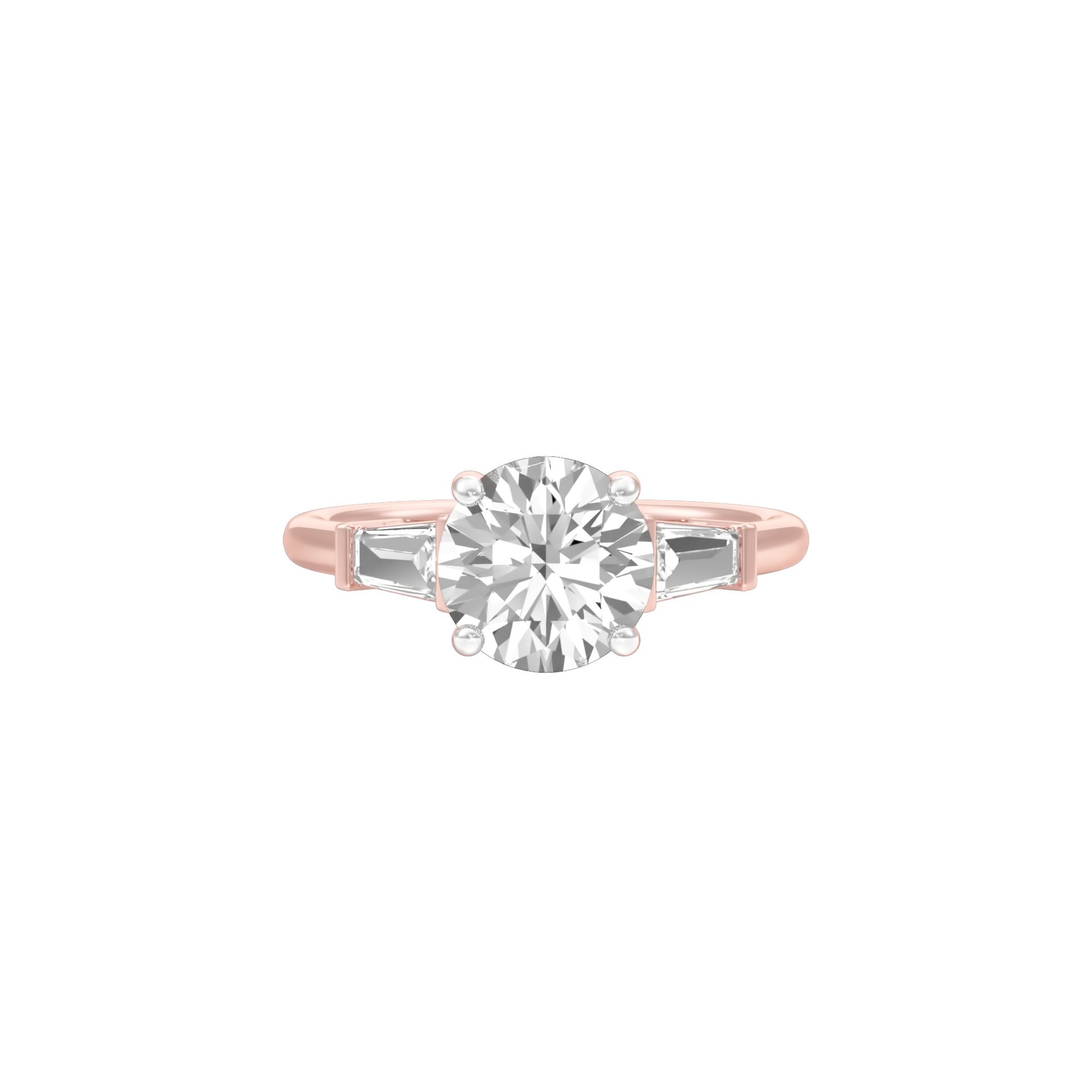 Love's Promises Diamond Engagement Ring 18 KT / Rose Gold / 22