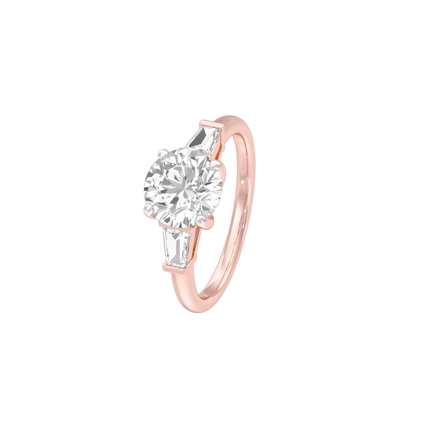 Love's Promises Diamond Engagement Ring 18 KT / Rose Gold / 22