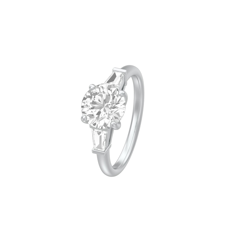 Love's Promises Diamond Engagement Ring 18 KT / White Gold / 18