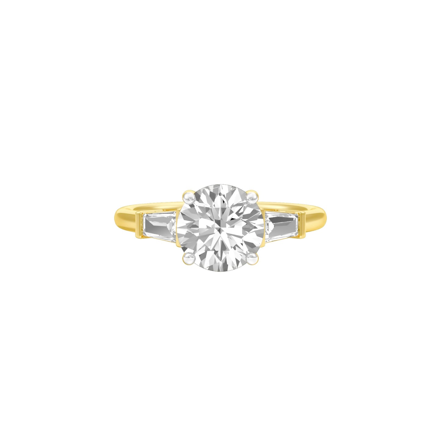 Love's Promises Diamond Engagement Ring 18 KT / Yellow Gold / 22