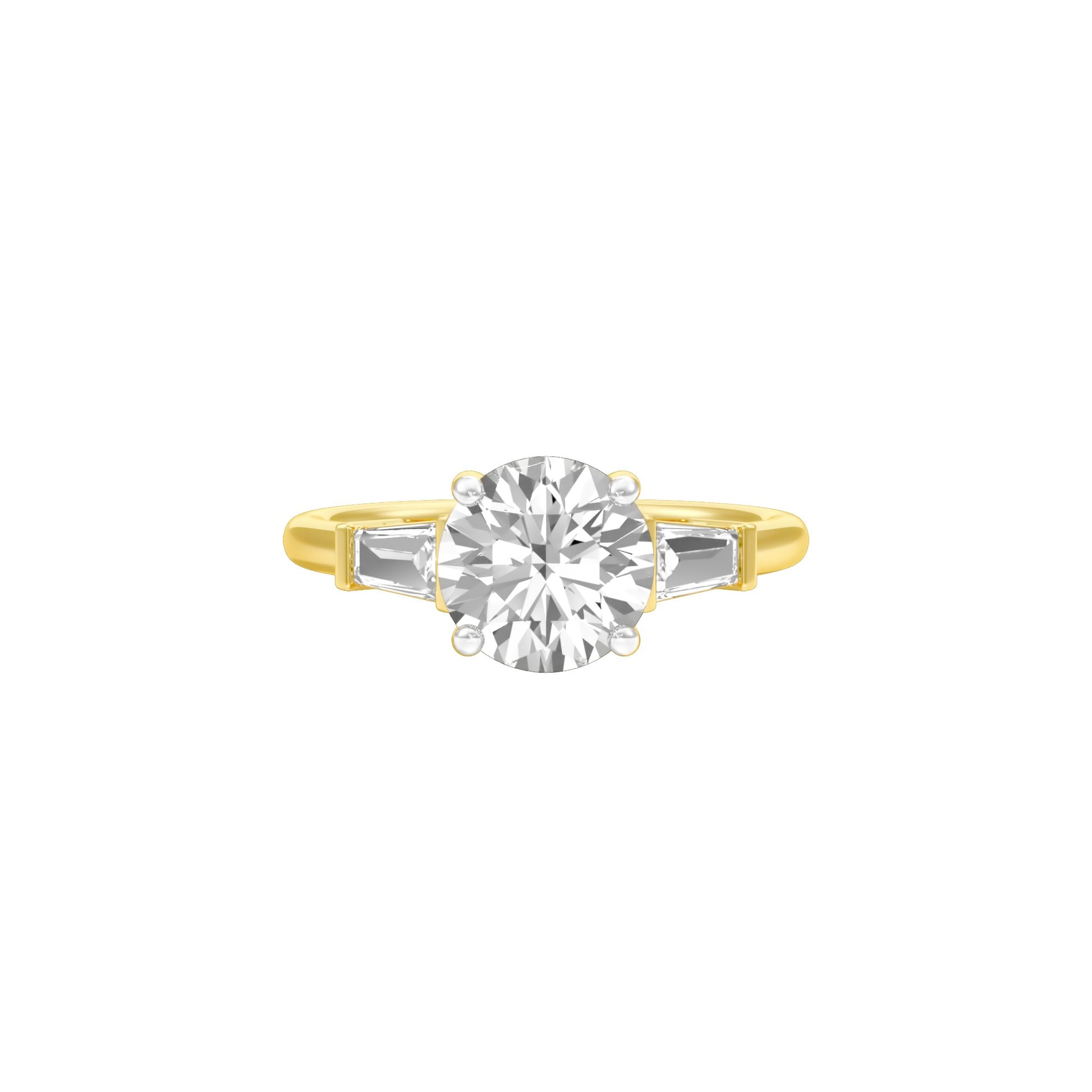 Love's Promises Diamond Engagement Ring 18 KT / Yellow Gold / 22
