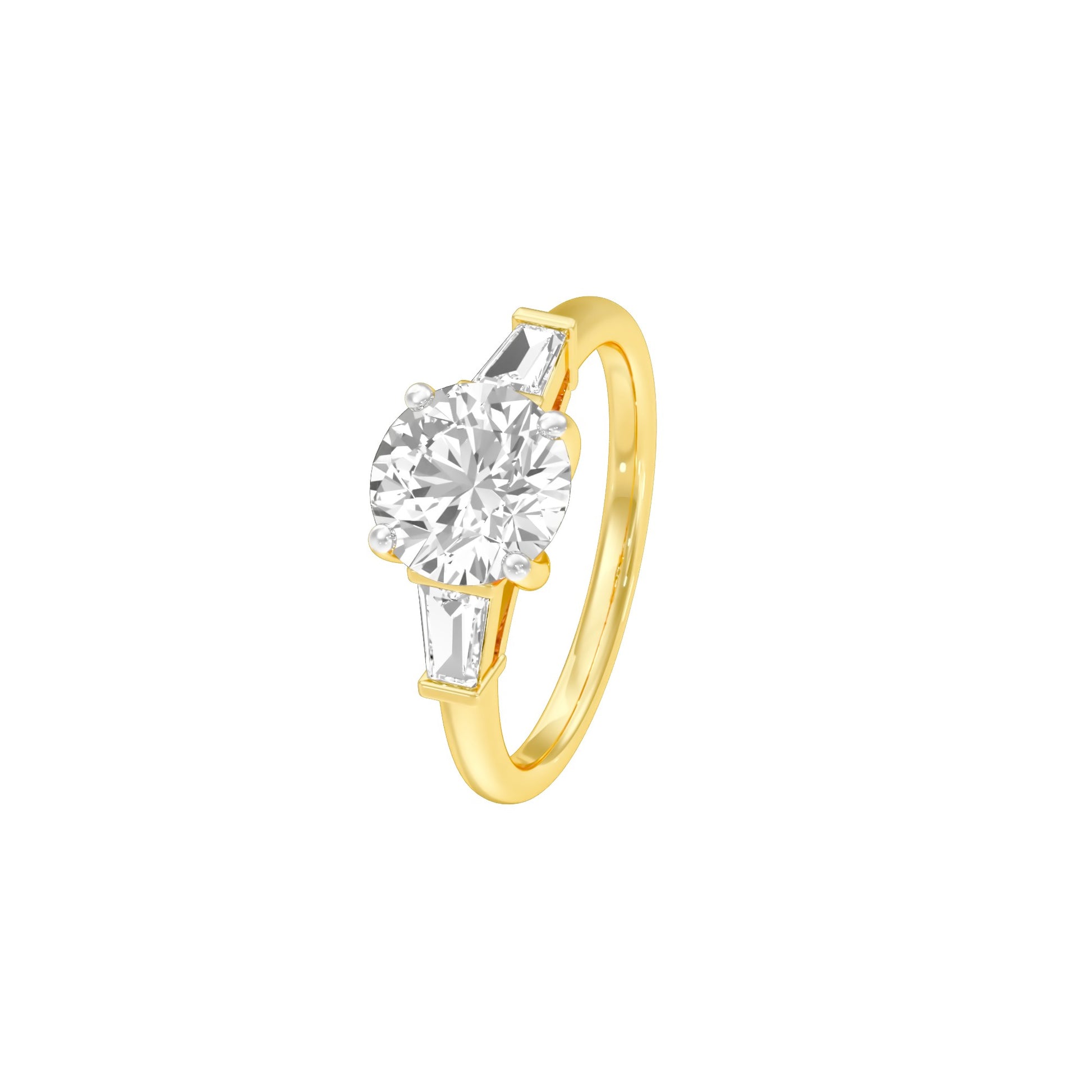 Love's Promises Diamond Engagement Ring 18 KT / Yellow Gold / 22