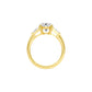 Love's Promises Diamond Engagement Ring 18 KT / Yellow Gold / 22