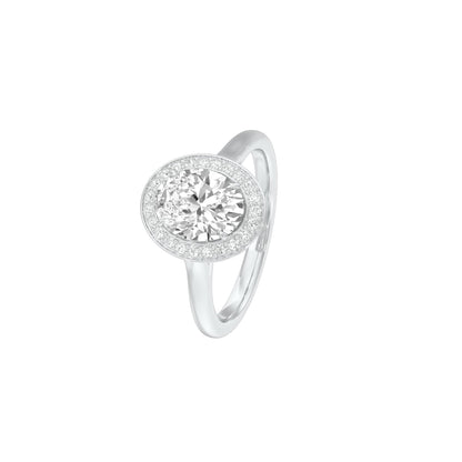 Soul Sync Diamond Engagement Ring 18 KT / White Gold / 22