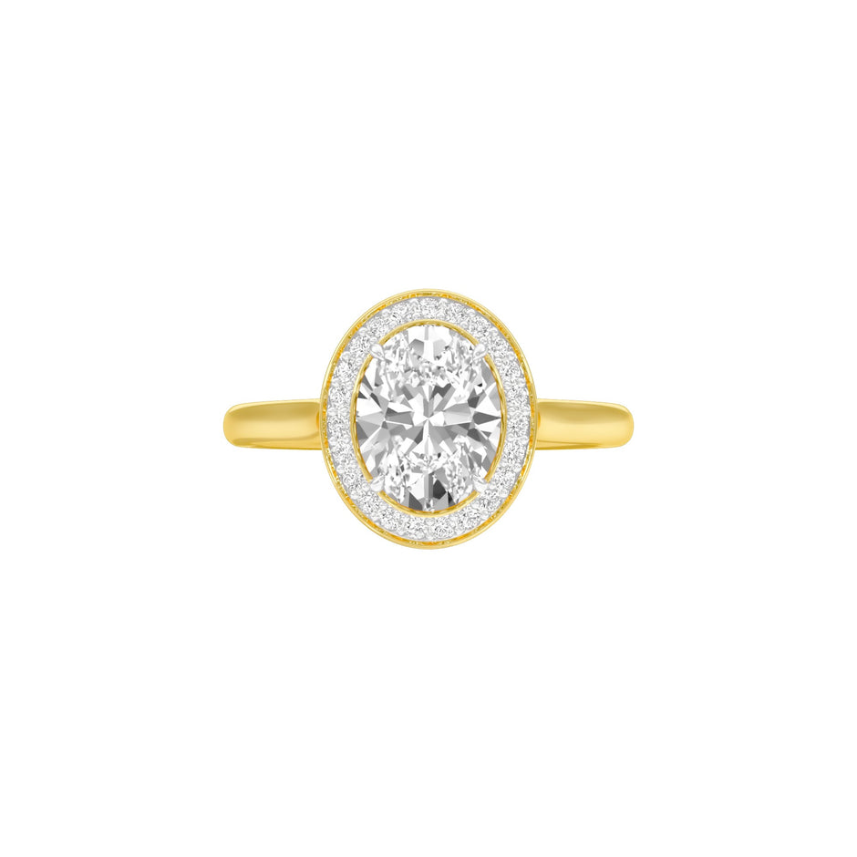 Soul Sync Diamond Engagement Ring 18 KT / Yellow Gold / 22