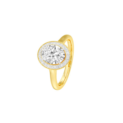 Soul Sync Diamond Engagement Ring 18 KT / Yellow Gold / 22