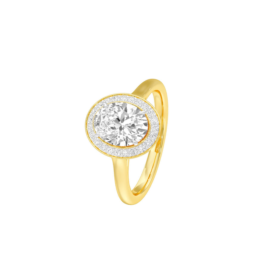 Soul Sync Diamond Engagement Ring 18 KT / Yellow Gold / 22