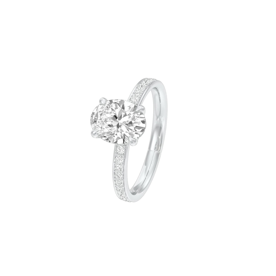 From The Start Diamond Engagement Ring 18 KT / White Gold / 22