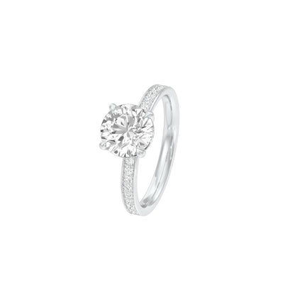 Early Hearts Diamond Engagement Ring 18 KT / White Gold / 22